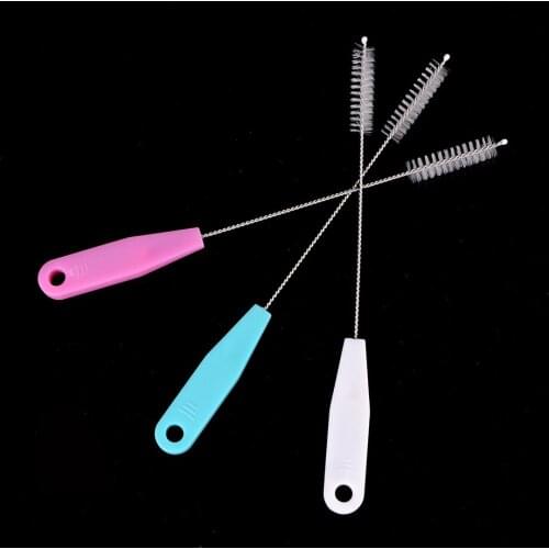 1Pc Baby Milk Feeding Bottle Drink Water Cup Straw Washing Brush Cleaner Tool Mini Brushes