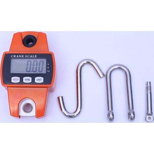 10pcs 300kg Mini Crane Scales Industrial Crane Digital Hanging Hook Scales Weighing Balance Free Shipping