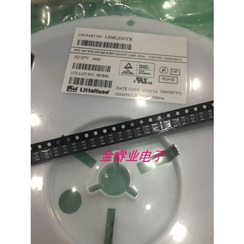 100PCS) 1206L020YR 1206L050YR 1206L016WR 1206L075THYR 1206L035/16YR 1206L012WR SMD