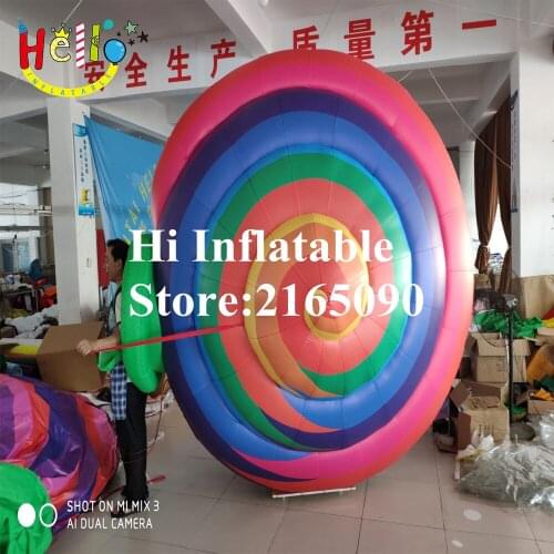 3 m high multi color inflatable snail clothing