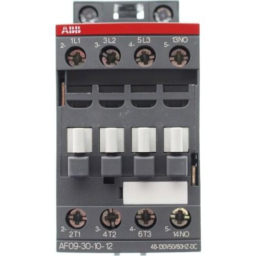 ABB 3-ploe contactors AF series AC/DC 1NC or 1NO 50HZ/60HZ 48V~130V DC 48V-130V 9A 4kw AF09-30-10-12 AF09-30-01-12
