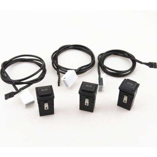 FHAWKEYEQ AUX Switch Cable Harness Set For VW Radio RCD510 RCD310 Golf MK5 MK6 Eos Jetta Rabbit Scirocco 5KD035724A 5KD 035 724A