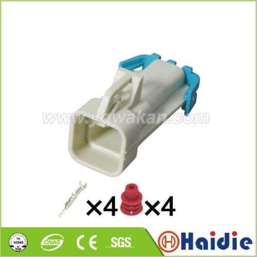 Free shipping 5sets 4pin male Delphi GM LS2 O2 housing plugs sealed automotive electrical connector 15326423