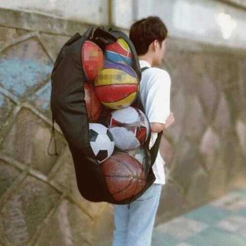 Large-Capacity Outdoor Sports Bag Football Basketball Bag Sports Storage Net Backpack Multi-Function Tools