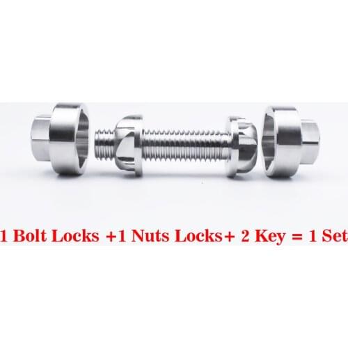 Bolt Security Anti Theft Screws Bolt Nuts M6 M8 M10 bolt screw 304Stainless Steel Mountain Bike Awning Car Accessories LED Light