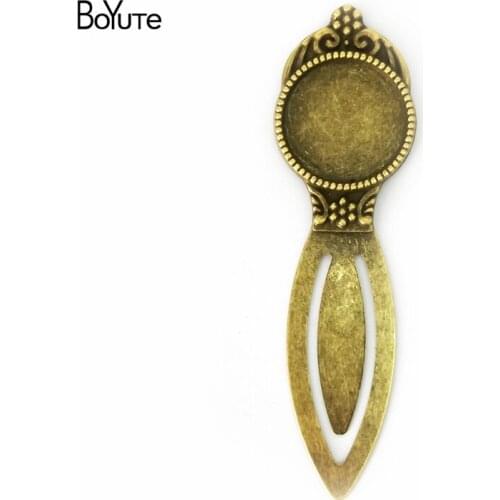 BoYuTe (10 Pieces/Lot) 20MM Inner Size Antique Bronze Plated Vintage Style Diy Bookmark Cabochon Base Cameo Setting
