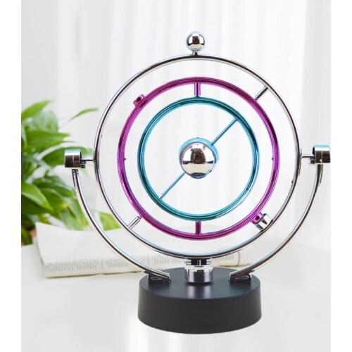 Color Celestial Orbital Perpetual Motion Instrument Armillary Sphere Table Decor Kinetic Orbital Revolving Gadget