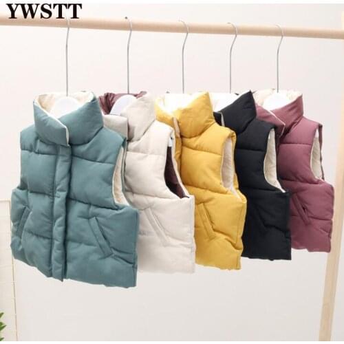 Childrens Vest 2020 Autumn Winter Clothes New Stand-Up Collar Boys Girls Baby Outer Wear Down Cotton Vest Childrens Waistcoat