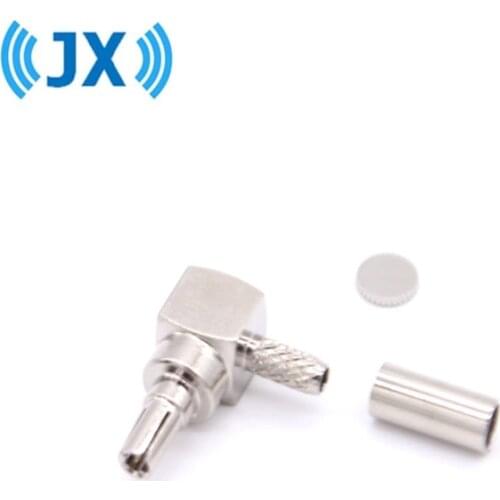 JX RUS Stock 100pcs CRC9 connector CRC9 Male Right Angle Crimp For RG174 RG316 LMR100 Coaxial cable for Huawei 3G/4G USB Modem