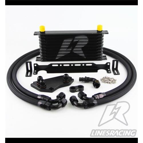 10 Row AN10 Oil Cooler Kit For BMW F30 F31 F35/N20 316i 320i 328i With Bracket