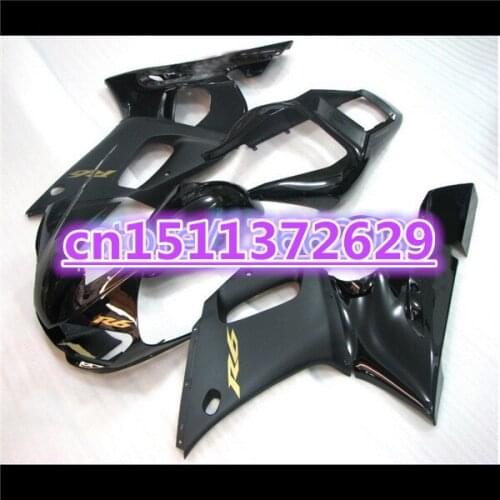 TOP quality Fairing kit for YZF-R6 98-02 YZF R6 98 99 00 01 02 black YZF 600 R6 1998 99 00 01 2002 ABS fairing parts-Dor D