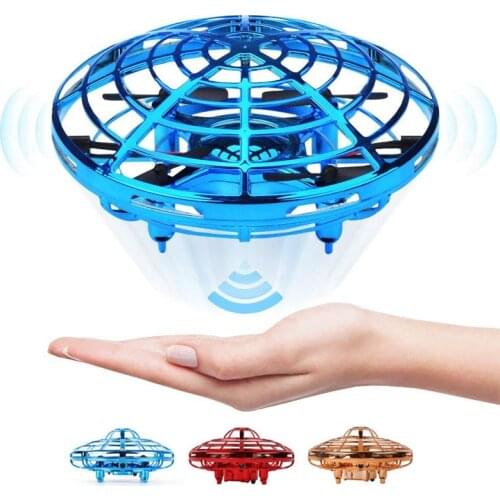 Mini Helicopter RC UFO Drone Aircraft Hand Sensing Infrared RC Quadcopter Electric Induction Toys Children Christmas Gift HC0018