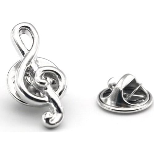 Mens Fashion Brooch Ladys Lapel Pin Clothing Backpack Badge Quality Brass Material Music Note Design Suit Pin For Men