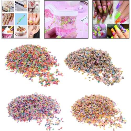 10000 Pieces Charms Slime Making Kit, DIY Nail Art Charms Slime Acessories Stickers for Cellphone Decor