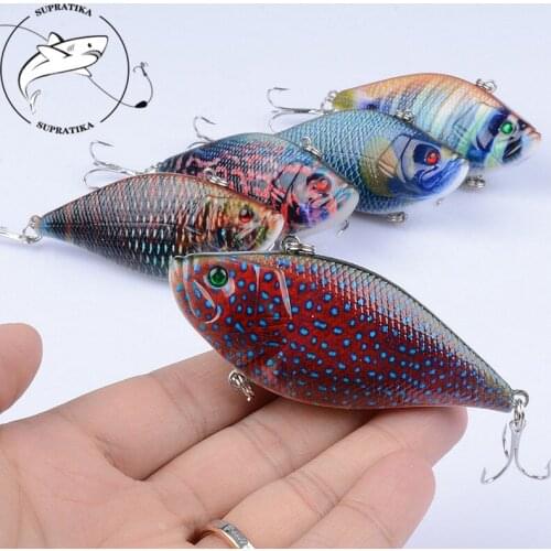 1Pcs Lifelike VIB Baits Fishing Lures 6.5cm/12g Crankbait Vibrate Artificial Japan Hard Baits Fish Wobblers For Boat Fishing