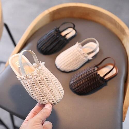 Girls Sandals 2021 Summer Childrens Fashion Soft Bottom Casual Shoes Wild Style Slippers Little Girl Baby Shoes