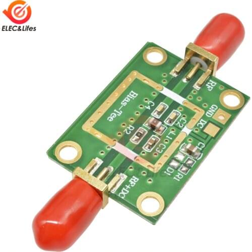 Bias Tee Wideband Frequency 10MHz -6GHz RF DC blocker for HAM radio RTL SDR LNA Low Noise Ham Radio Amplifier 10-6000 MHz