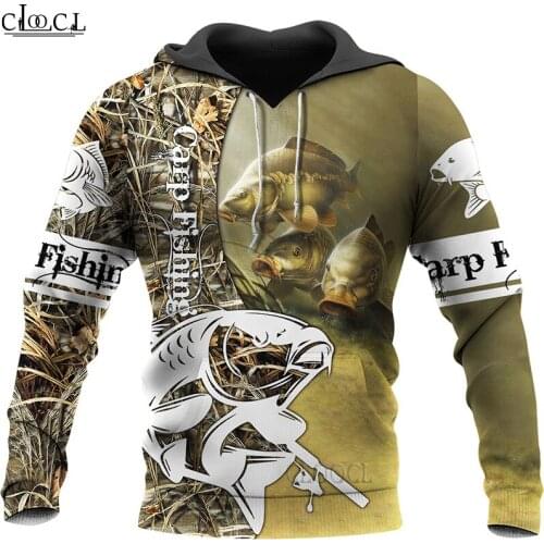 CLOOCL Beautiful Animal Carp Fishing 3D Printed Men Hoodies Sweatshirts Harajuku Fashion Autumn Casual Hoody Drop Shipping