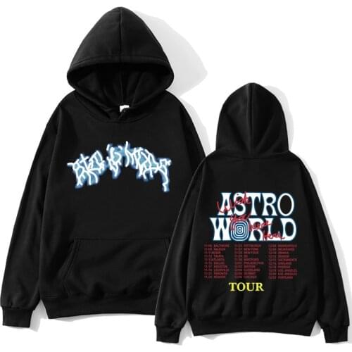 Travis scoff tour ASTROWORLD hoodies unisex 1:1 high quality streetwear hip hop hoping you are here astroworld tour hoodies men