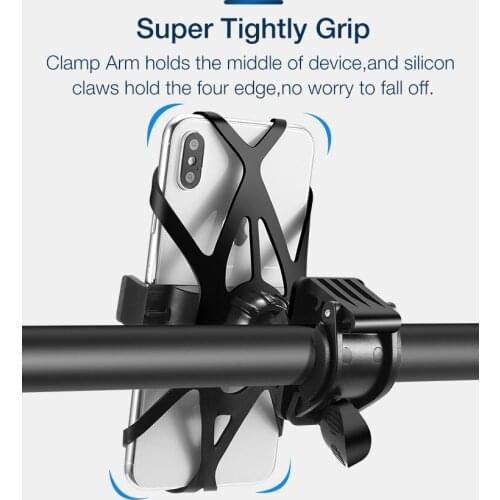 Bicycle Phone Mount For Any Smart Phone: IPhone X 7 Plus Samsung ,Galaxy S9 ,Nexus, Universal Motorcycle Mobile Phone Holder