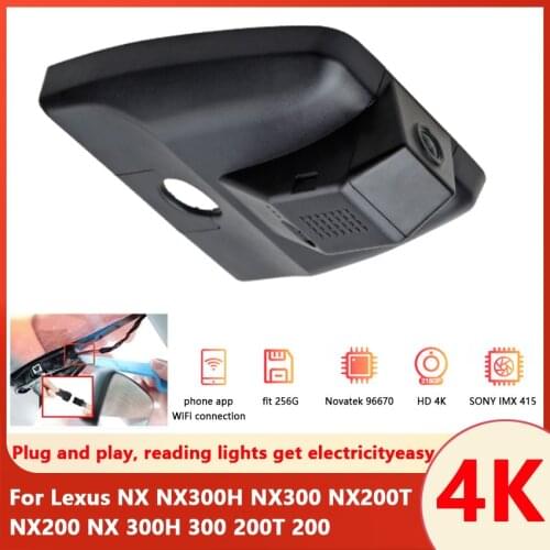 Plug and play Car DVR Wifi Video Recorder Dash Cam Camera Full HD 4K For Lexus NX NX300H NX300 NX200T NX200 NX 300H 300 200T 200