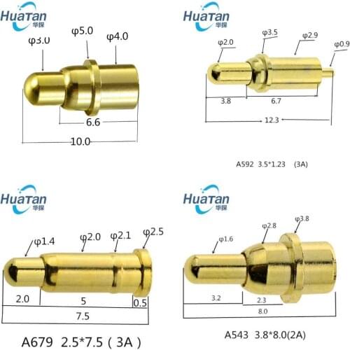 High Quality Spring Needle Gold-plated Conductive Probe Telescopic Thimble Charging Pin Pogopin