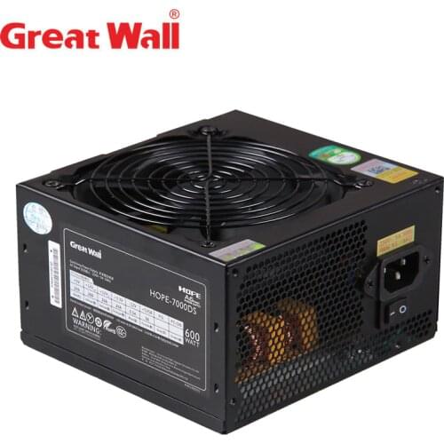Great Wall 600W Power Supply For PC Source 12V Power Supply 120mm Quiet Cooling Fan ATX PSU Desktop Power Supplies For Computer