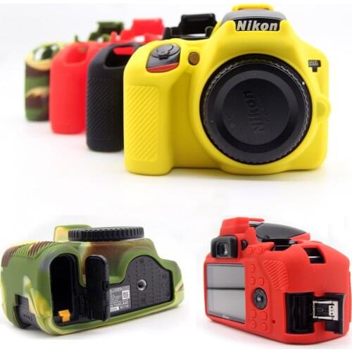 Silicone case Rubber Camera bag cover For Nikon D7500 D7200 D7100 D5500 D5600 D3400 D3500 D5300 DSLR Protective Body Case shell