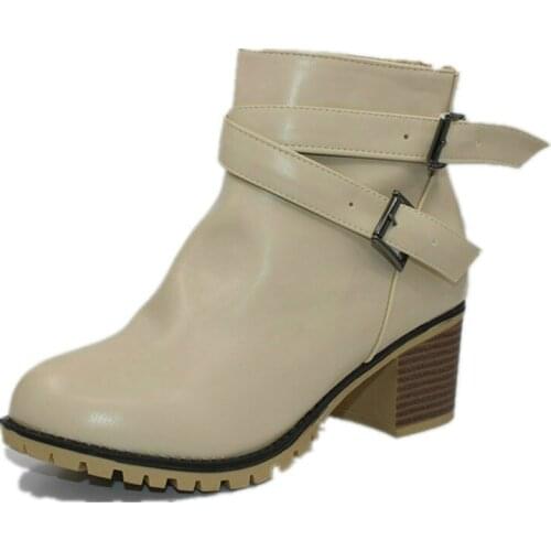 Nice Pop Autumn/winter Women Vintage Europe Star Fashion Women High Heels Ankle Boots Snow Short Boots Winter Shoes Women Heel