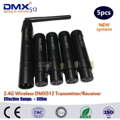 Dmx512 Controller 2.4G ISM Wireless DMX LED Stage Lighting XLR High Quality Wireless Dmx Controller Receiver &Transmitter