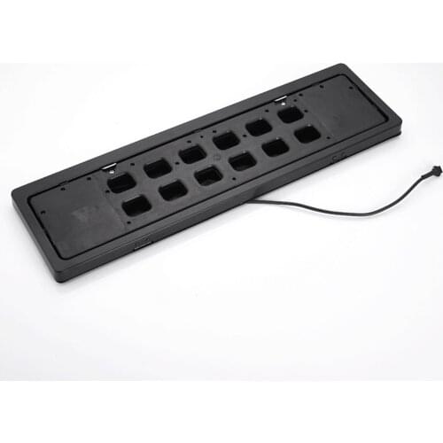 2pcs Car Number Plate Holder Turn Blinds Remote Control Flip License Plate Frame Easy to Install Rust Proof