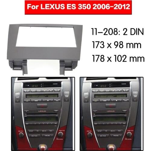 2din Radio Fascia for LEXUS ES 350 2006-2012 Stereo Fascia Dash CD Trim Installation Kit 11-208