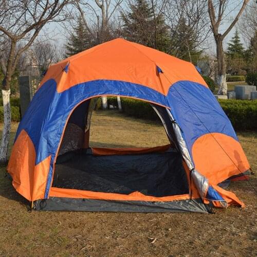 5-8 people automatic quick opening tent tent hexagonal large space tent outdoor camping tourism tent