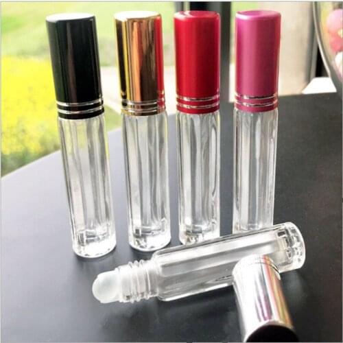 50pcs 3ml Essential Oil Bottles Glass Roller Bottles With Roller Balls Perfume Bottles Roll On Bottles Vials Travel Clear Bottle