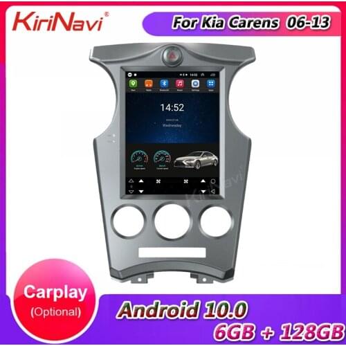 KiriNavi Vertical Screen Tesla Style 10.4" Android 9.0 Car Radio For Kia Carens Auto GPS Navigation Car Dvd Player 4G 2006-2013