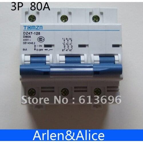 3P 80A 240V/415V 50HZ/60HZ Circuit breaker MCB sp