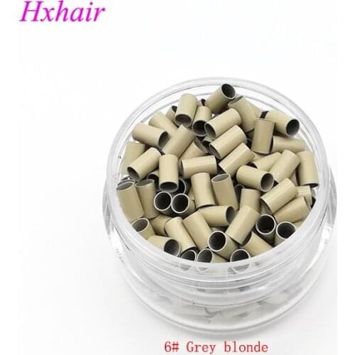 Freeshipping - 20000pcs 3.5mm Copper Tube Micro Rings / Links Beads / Black D-Brown Brown L-Brown Blonde