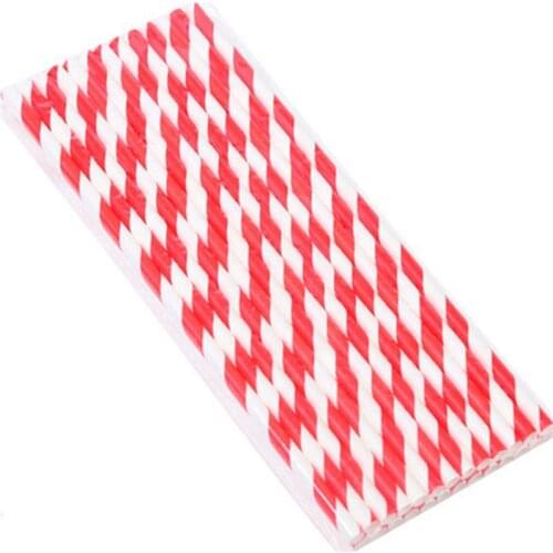 25PCS/pack Paper Drinking Straws for Kids Birthday Party Colored Paper Drinking Straw Festive Party Supplies Decoration