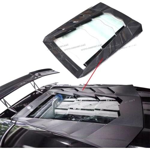Commas For Lamborghini Huracan LP610 LP580 M Style Carbon Fiber Rear Engine Hood Cover Car Bonnet Auto Accessories