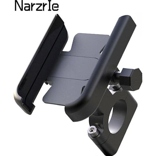 Aluminum Alloy Motorcycle Bike Handlebar Phone GPS Holder Bicycle Phone Holder Mount for 4-7 inch SmartPhone 20-30mm Accessories