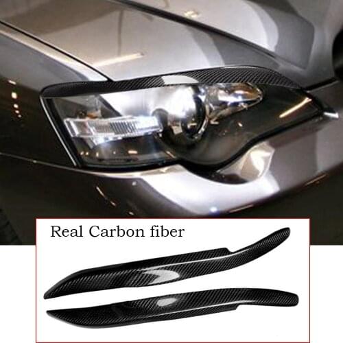 Carbon Fiber Headlight eyebrow Eyelid Cover For Subura Legacy Liberty 2006-2008