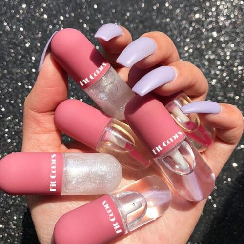 3PCS Plump Lip Gloss Set Mini Capsule Immediately Plump Up The Lips More Than 6 Hours Waterproof Shiny Lipstick Makeup Cosmetics