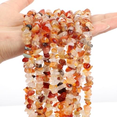 Irregular Natural Red Agates Beads Freeform Chip 3-5-8MM Gravel Bead DIY Charm Bracelets Supplies For Jewelry Making Accessories