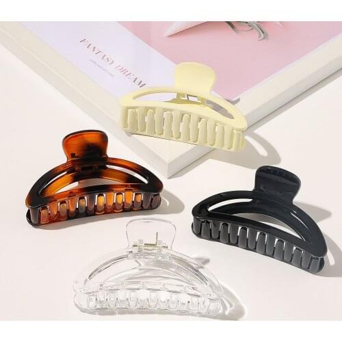 New Fashion Elegant Simple Wild Geometric Acrylic Vintage Hair Claw Clamps Hair Crab for Women Girls Hair Accessories Headwear