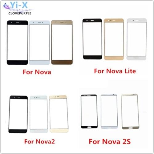 New Touch Screen Glass Lens For Huawei Nova /Nova lite / Nova 2/Nova 2 plus/ Nova 2S Front Outer Glass Lens (No Digitizer)