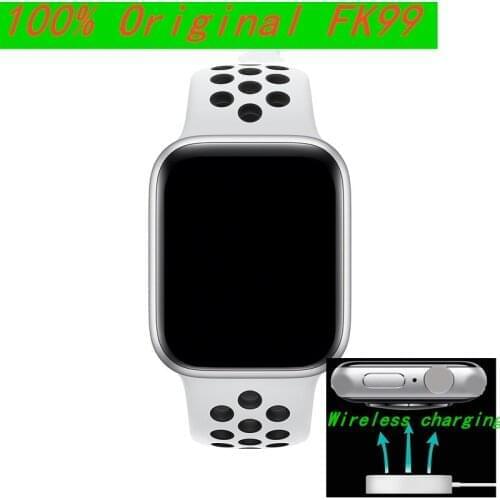 Original iwo FK99 Smart Watch 2021 New 44MM Music Play on watch Bluetooth Call Wireless Charger Heart Rate Monitor Smartwatch