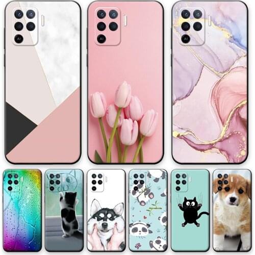 For OPPO A94 Case 4G Soft TPU Cute Cover For OPPO A94 4G Silicone Shockproof Fashion Phone Shell For OPPO A94 Marble Case Coque