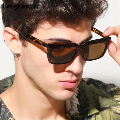 Retro Rectangular Sunglasses For Men Vintage Square Cat Eye Black Womens Sunglasses Large Mens Sunglass Fashion Shades Oculos