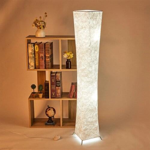Remote Control LED Floor Lamp Softlighting Nordic Minimalist Design Fabric Shade torso standing lamps for Living Room Bedroom
