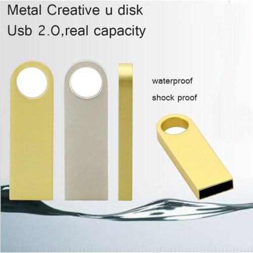 USB Flash Drive Pendrive 8GB 16GB 32GB 128GB Small Golden Swival Pen Drive USB Stick Pen Drive Super Mini Usb External Storage